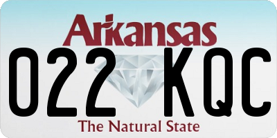 AR license plate 022KQC