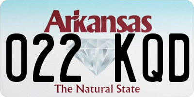 AR license plate 022KQD