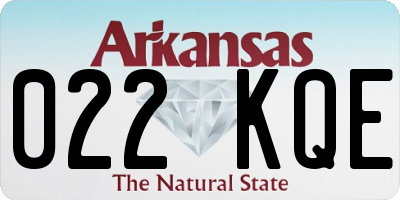 AR license plate 022KQE