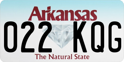 AR license plate 022KQG