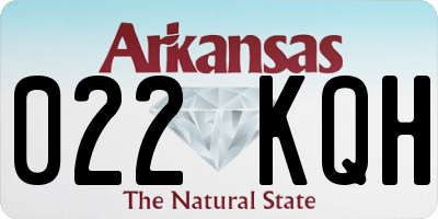 AR license plate 022KQH