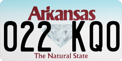 AR license plate 022KQO
