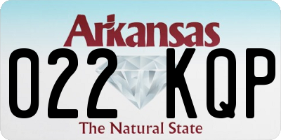 AR license plate 022KQP