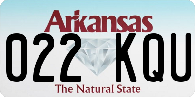 AR license plate 022KQU