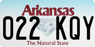 AR license plate 022KQY