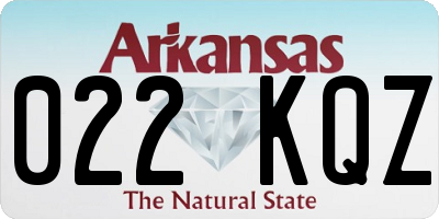AR license plate 022KQZ