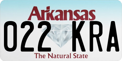 AR license plate 022KRA