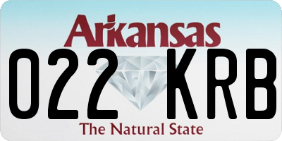 AR license plate 022KRB