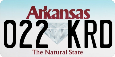AR license plate 022KRD