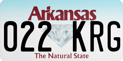 AR license plate 022KRG