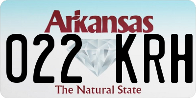 AR license plate 022KRH