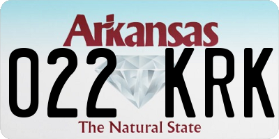 AR license plate 022KRK
