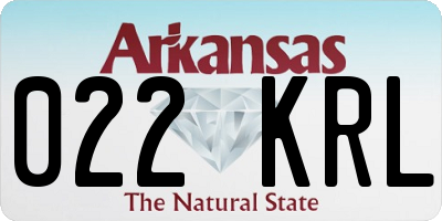 AR license plate 022KRL