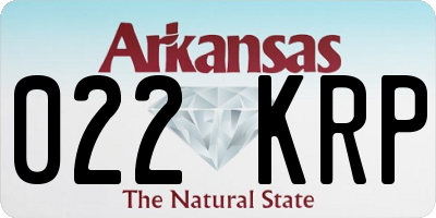 AR license plate 022KRP