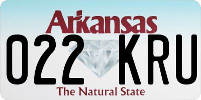 AR license plate 022KRU