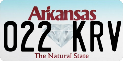 AR license plate 022KRV
