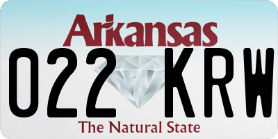 AR license plate 022KRW
