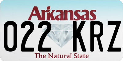 AR license plate 022KRZ