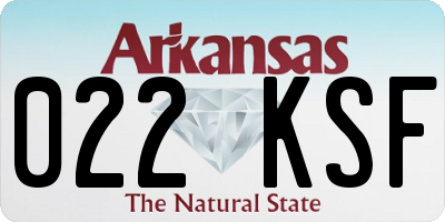 AR license plate 022KSF