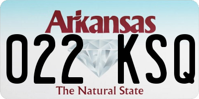 AR license plate 022KSQ