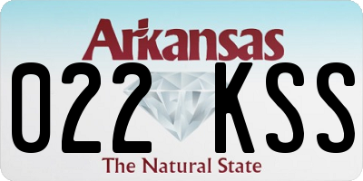 AR license plate 022KSS