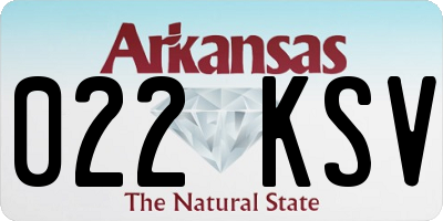 AR license plate 022KSV