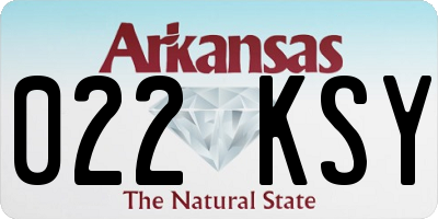 AR license plate 022KSY