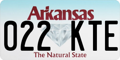 AR license plate 022KTE