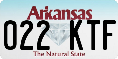 AR license plate 022KTF