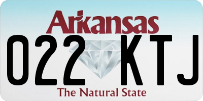 AR license plate 022KTJ