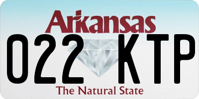 AR license plate 022KTP