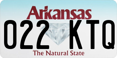 AR license plate 022KTQ