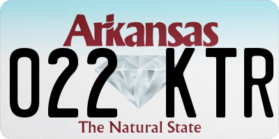 AR license plate 022KTR