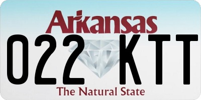 AR license plate 022KTT
