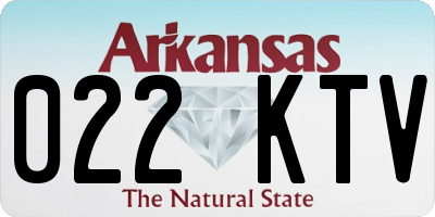 AR license plate 022KTV