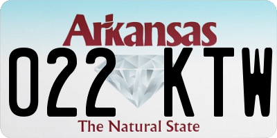 AR license plate 022KTW