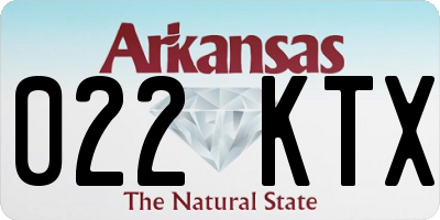 AR license plate 022KTX