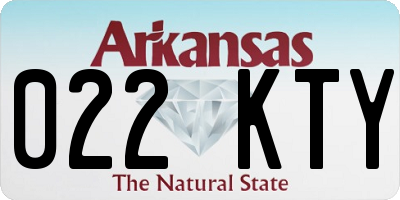 AR license plate 022KTY