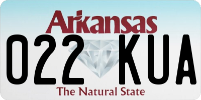 AR license plate 022KUA