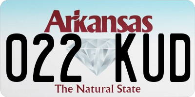 AR license plate 022KUD