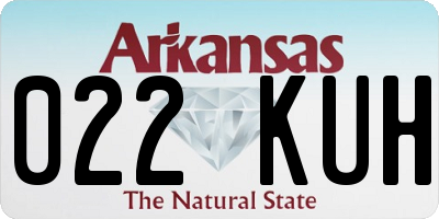 AR license plate 022KUH