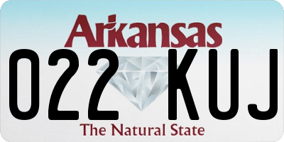 AR license plate 022KUJ