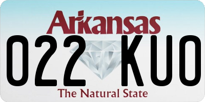 AR license plate 022KUO