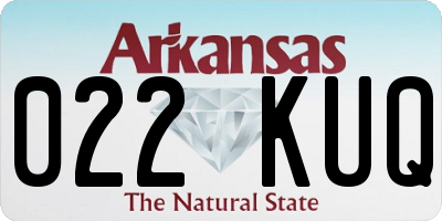 AR license plate 022KUQ