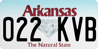 AR license plate 022KVB