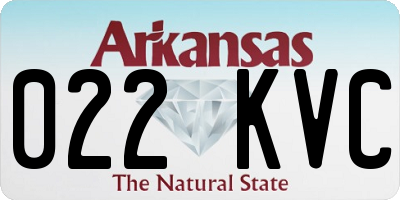 AR license plate 022KVC