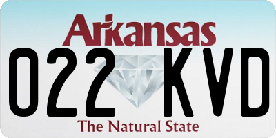 AR license plate 022KVD