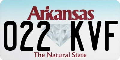 AR license plate 022KVF