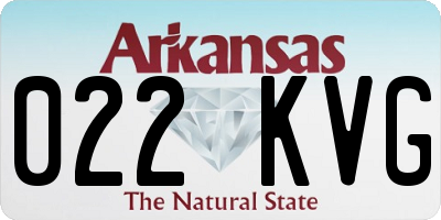 AR license plate 022KVG