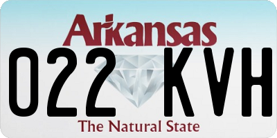AR license plate 022KVH